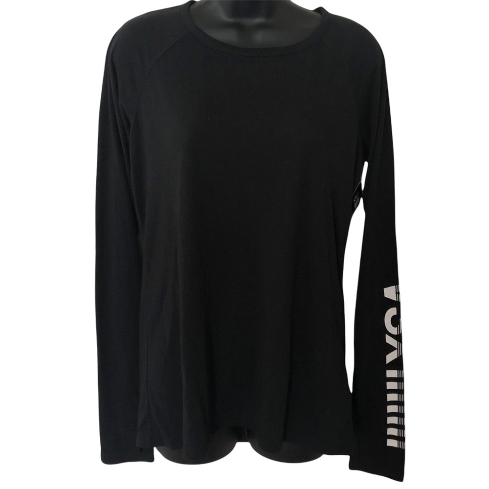 Victoria’s Secret VSX sport medium black long sleeved mesh back workout top